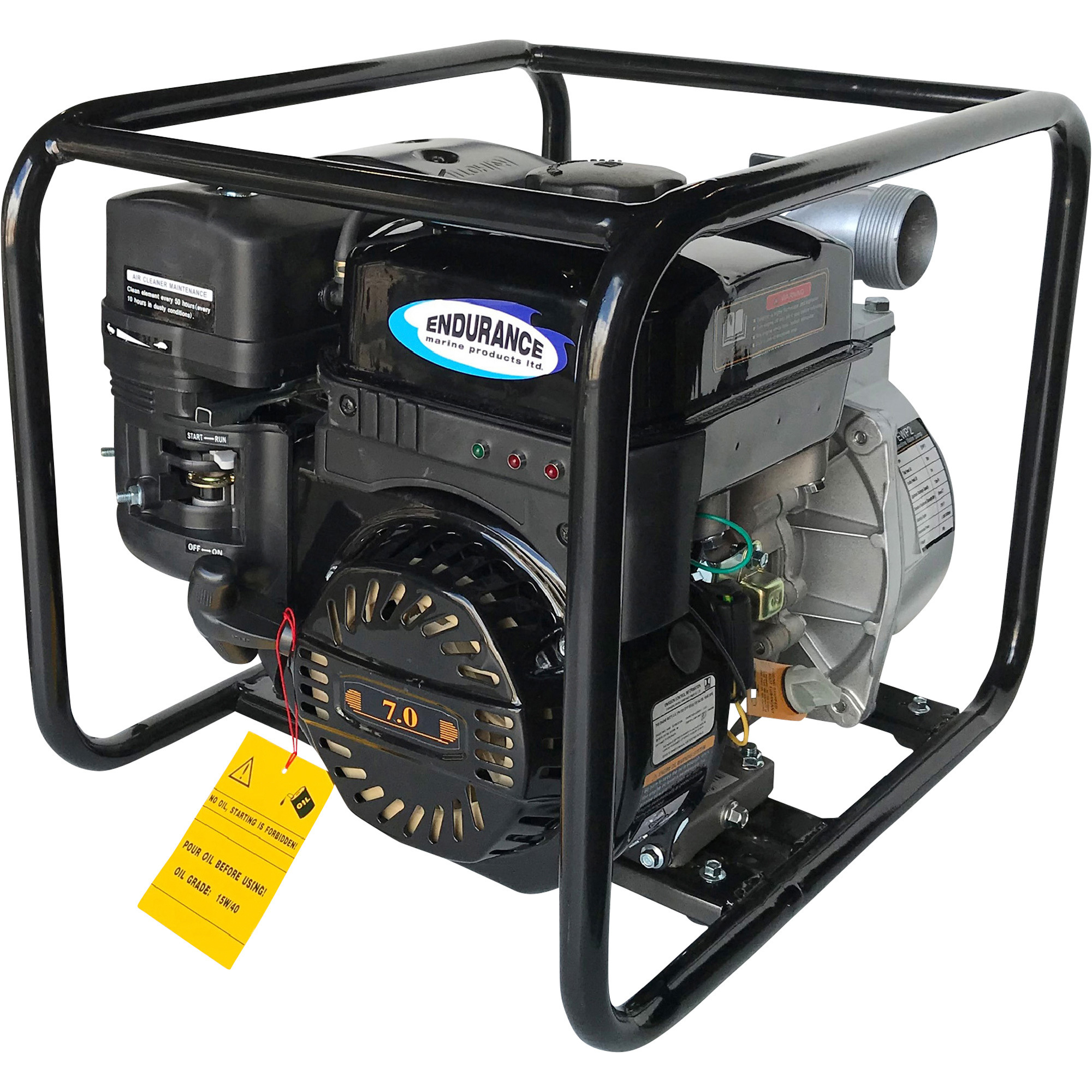 Endurance Marine Dewatering Pump, 132 GPH, 2in. Port, 6.5 HP, Model# EWP2